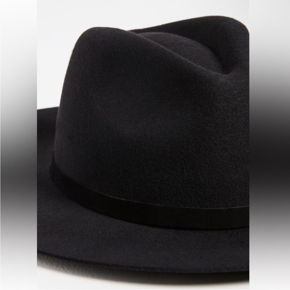 Lack Of Color The Grove Fedora Hat In Black On Black. NWT!Sz S (55cm) & M (57cm) main image 7